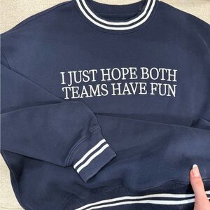 Abercrombie & Fitch Navy Crewneck Sweater